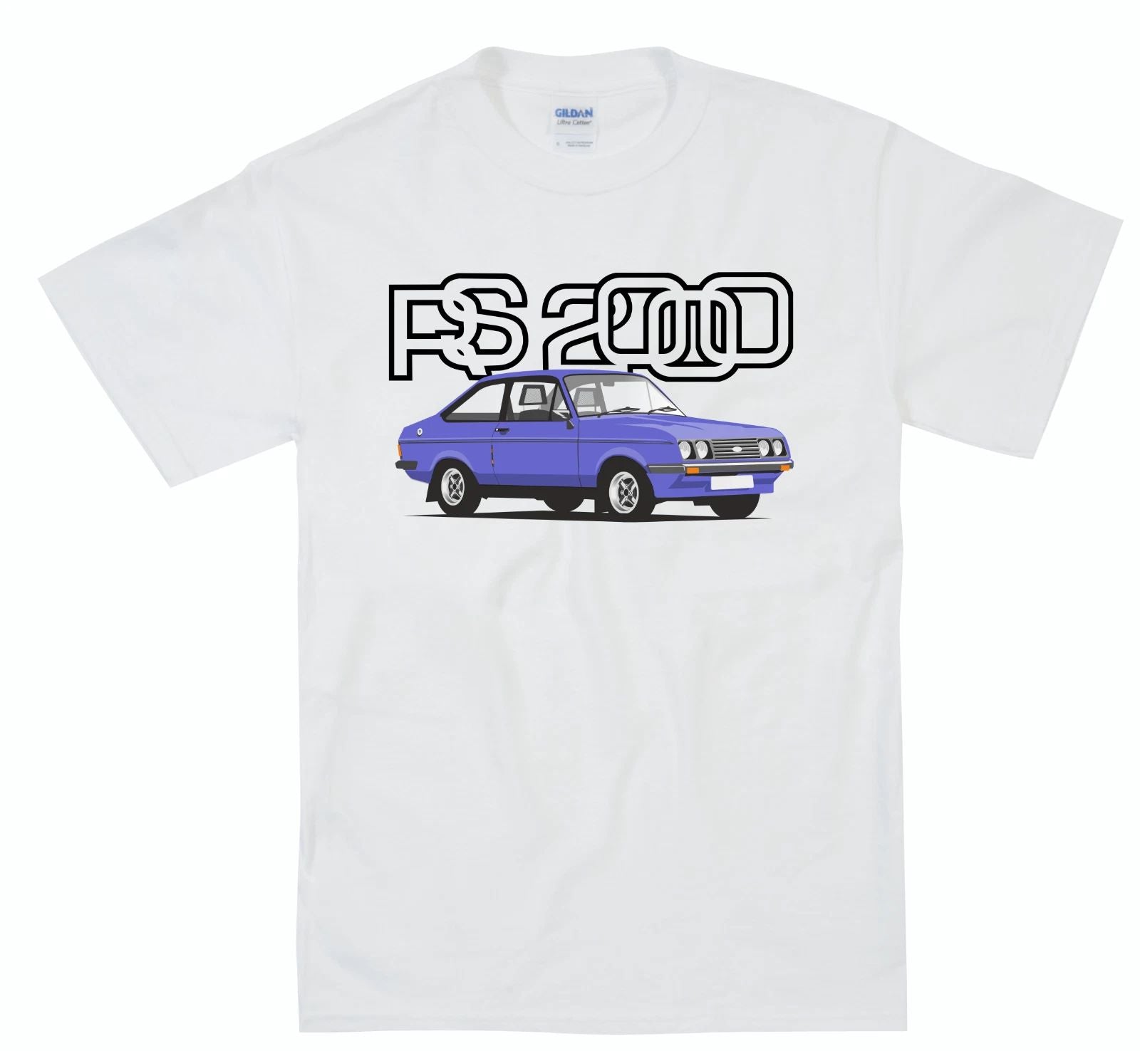 MK 2 Ford Escort RS 2000 Custom Retro Classic Car T Shirt Unisex T-shirt, Sweatshirt, Hoodie, Long Sleeve Tee - T-Shirt, Sweatshirt, Hoodie