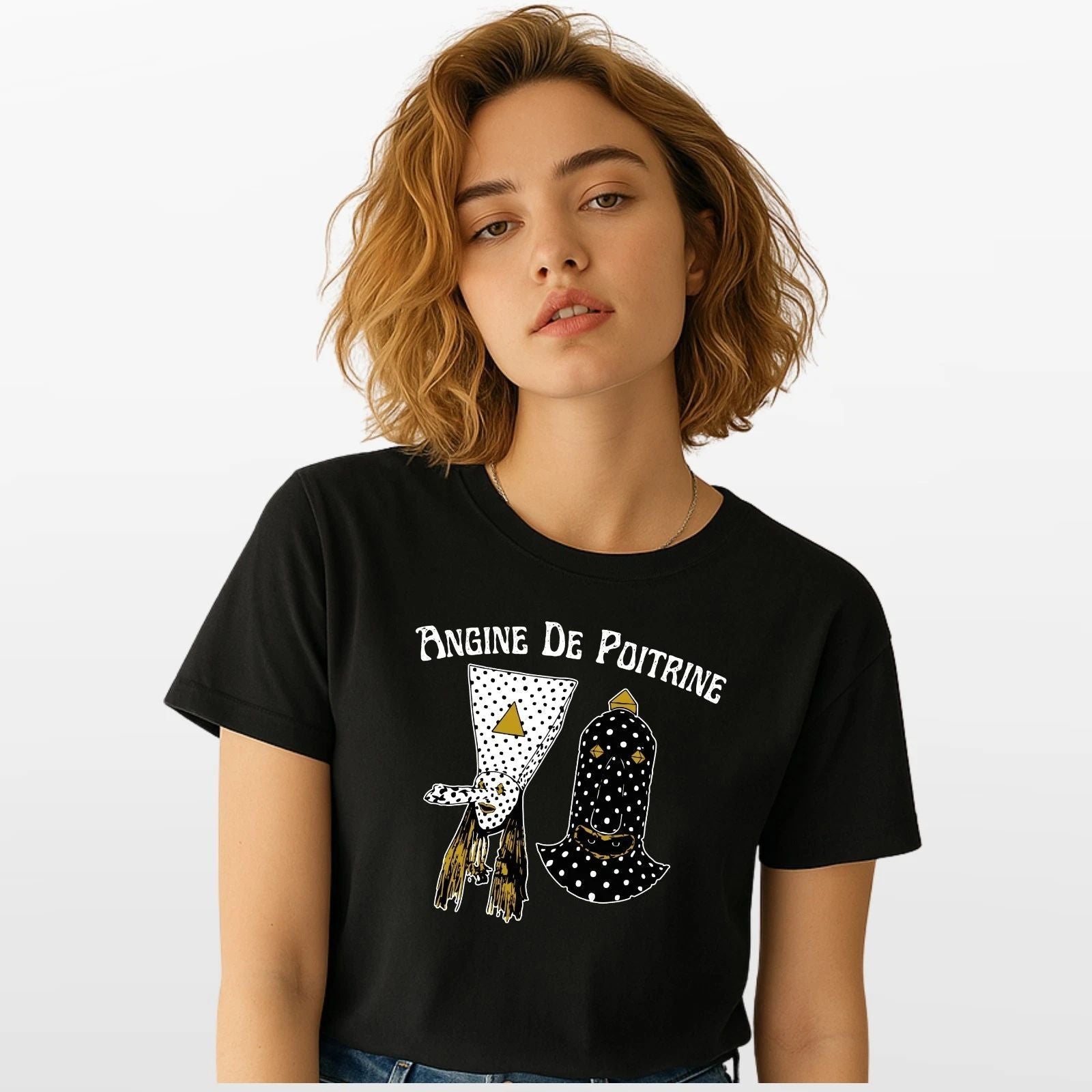 Angine De Poitrine Music Band Unisex T-Shirt, Music Lover Unisex Band Tee Top Unisex T-shirt, Sweatshirt, Hoodie, Long Sleeve Tee - T-Shirt, Sweatshirt, Hoodie