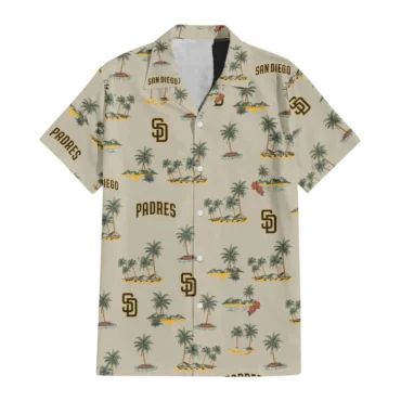 San Diego Padres Island Palms Hawaiian Shirt Unisex T-shirt, Sweatshirt, Hoodie, Long Sleeve Tee - T-Shirt, Sweatshirt, Hoodie