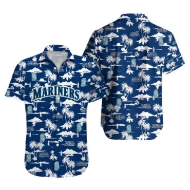 Seattle Mariners Surfside Vibes Hawaiian Shirt Unisex T-shirt, Sweatshirt, Hoodie, Long Sleeve Tee - T-Shirt, Sweatshirt, Hoodie