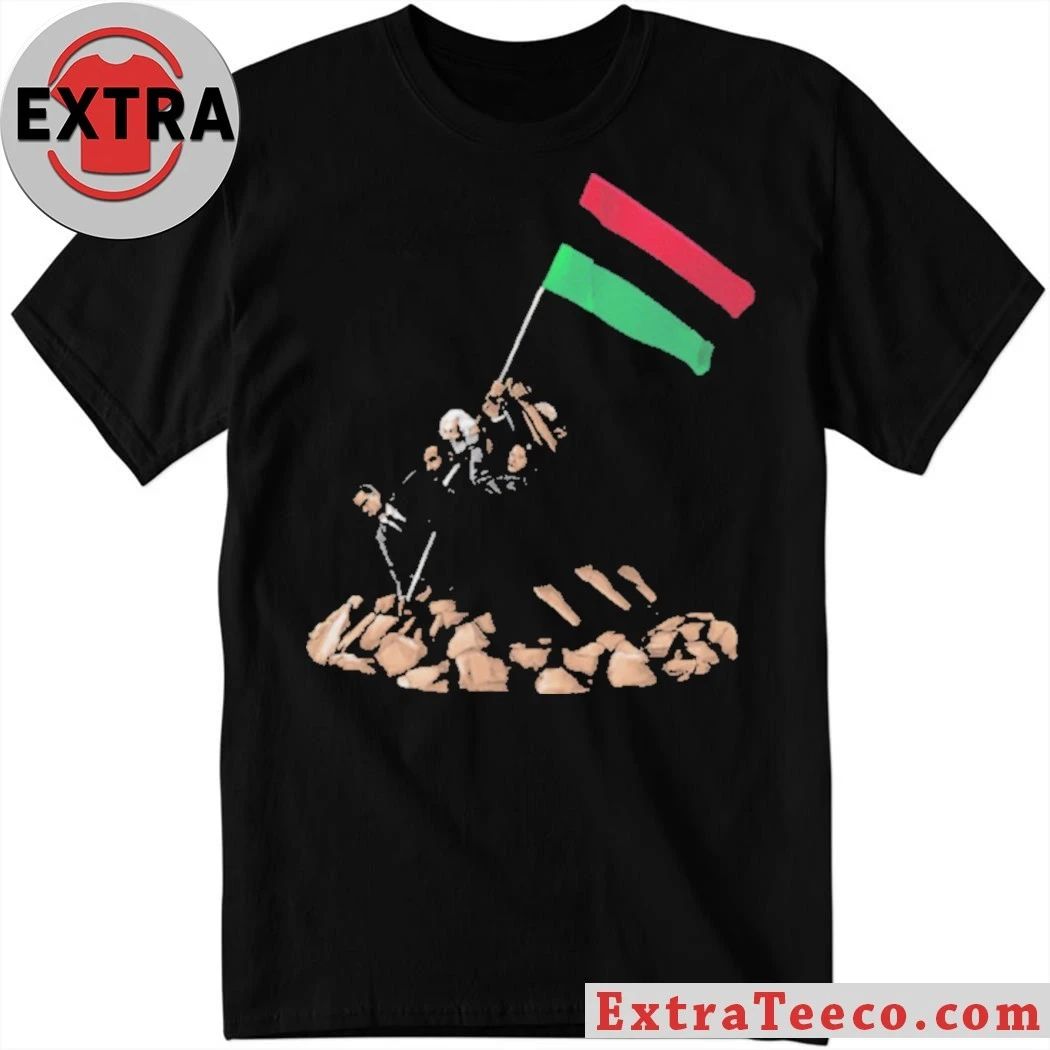 Civil Rights Leaders Raising Pan African Flag Iwo Jima Style Black History Shirt Unisex T-shirt, Sweatshirt, Hoodie, Long Sleeve Tee - T-Shirt, Sweatshirt, Hoodie