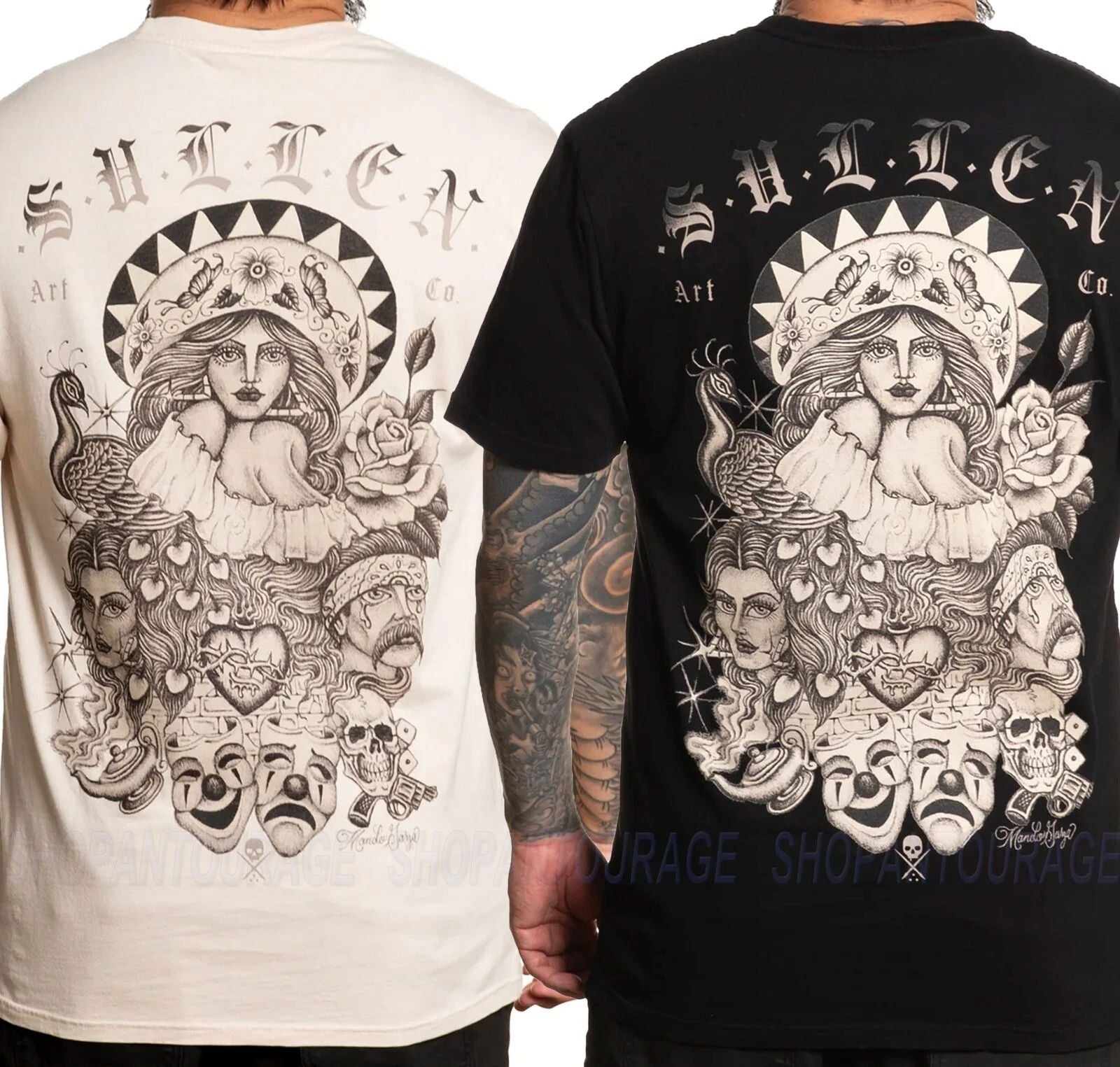 Sullen Art Collective Mando Garza Premium SCM6225 Short Sleeve T-shirt For Men Unisex T-shirt, Sweatshirt, Hoodie, Long Sleeve Tee - T-Shirt, Sweatshirt, Hoodie