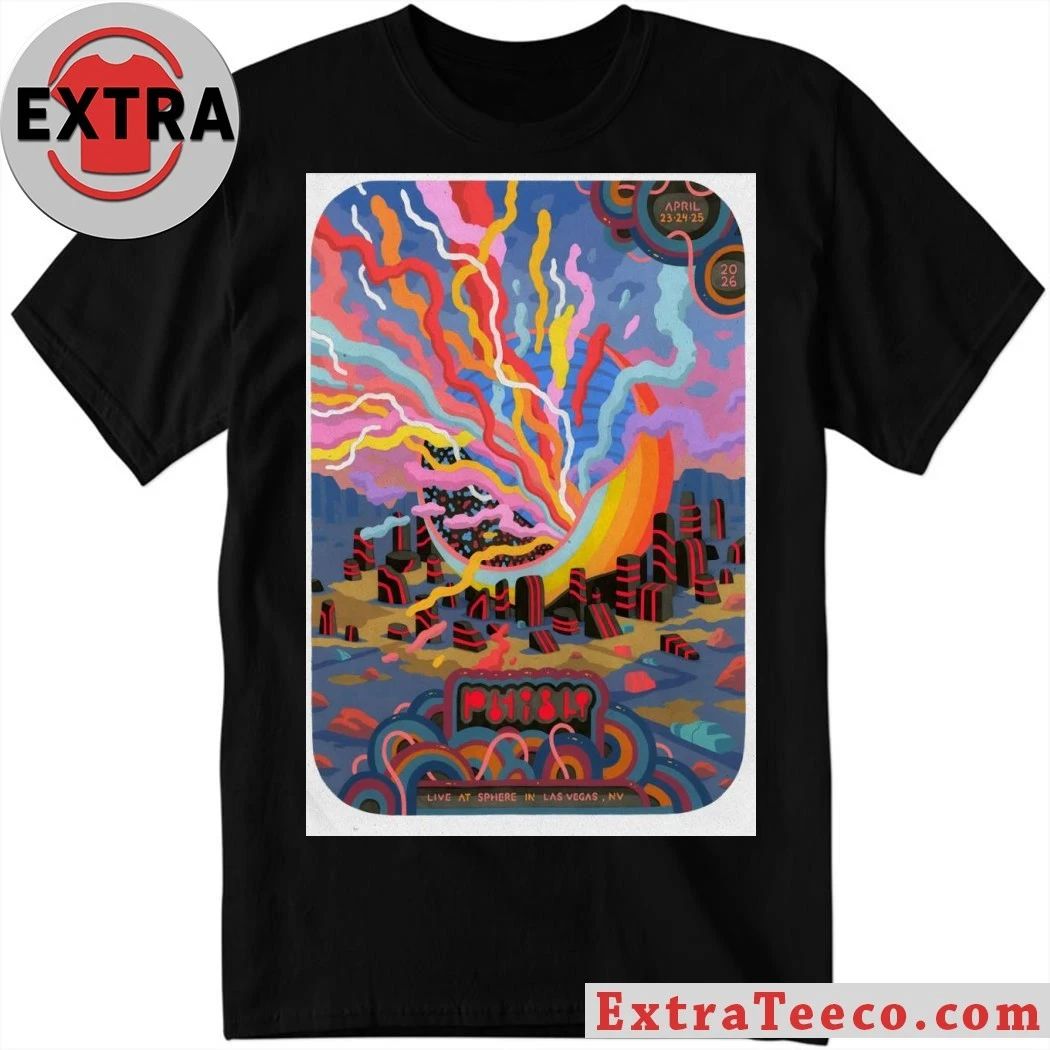 Phish Apr 23-24 2026 Las Vegas NV Poster Shirt Unisex T-shirt, Sweatshirt, Hoodie, Long Sleeve Tee - T-Shirt, Sweatshirt, Hoodie