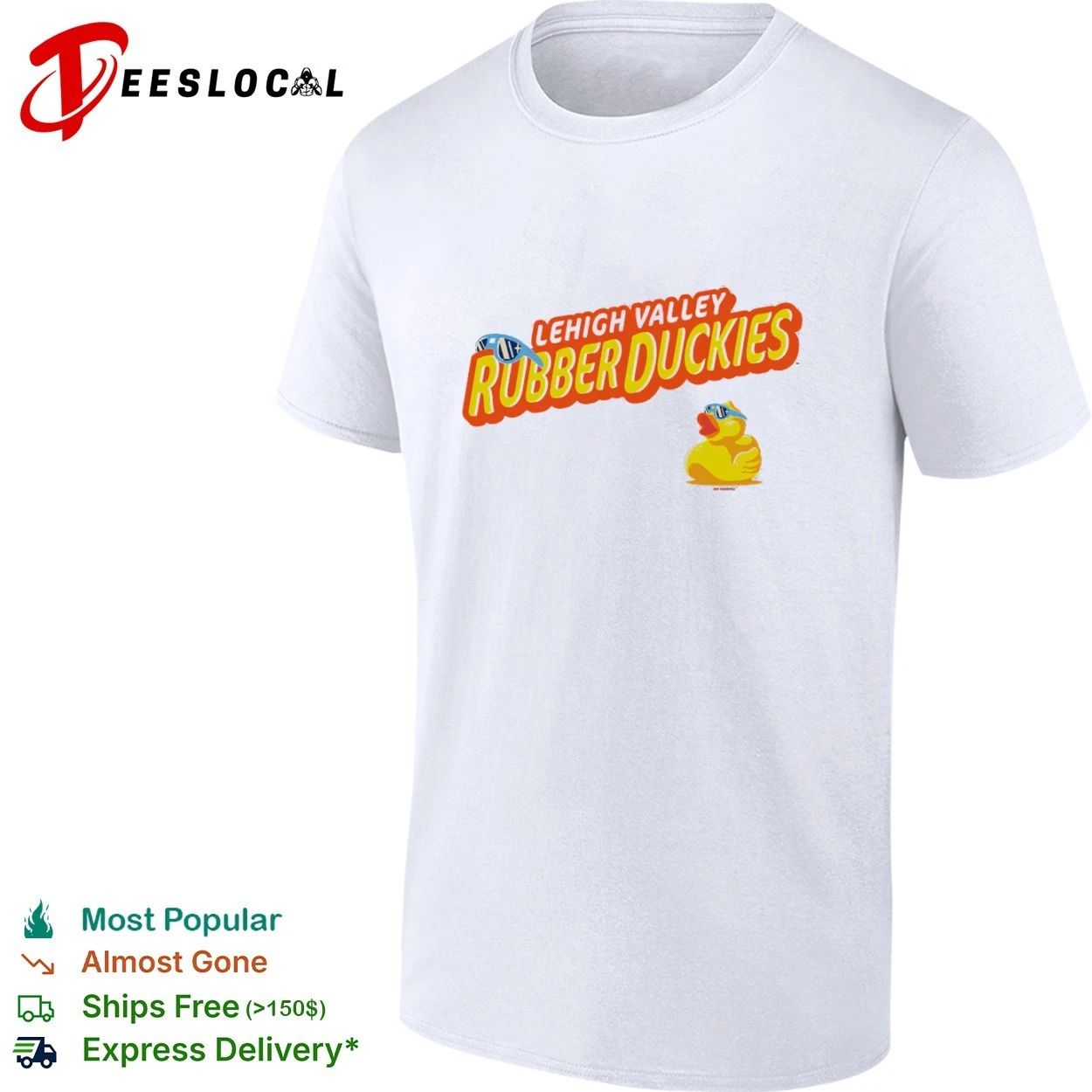 Lehigh Valley Rubber Duckies minor league baseball T-shirt Unisex T-shirt, Sweatshirt, Hoodie, Long Sleeve Tee - T-Shirt, Sweatshirt, Hoodie