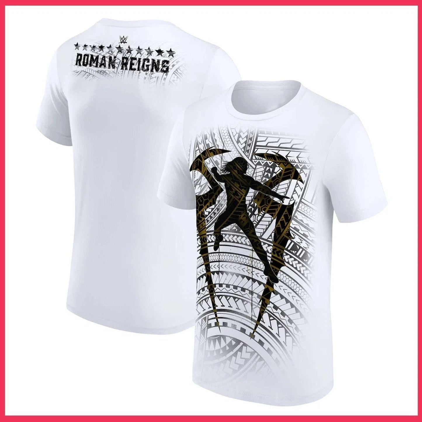 White Roman Reigns Tribal T-Shirt Reprint Unisex T-shirt, Sweatshirt, Hoodie, Long Sleeve Tee - T-Shirt, Sweatshirt, Hoodie