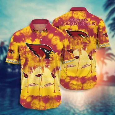 Arizona Cardinals Golden Sunset Hawaiian Shirt Unisex T-shirt, Sweatshirt, Hoodie, Long Sleeve Tee - T-Shirt, Sweatshirt, Hoodie