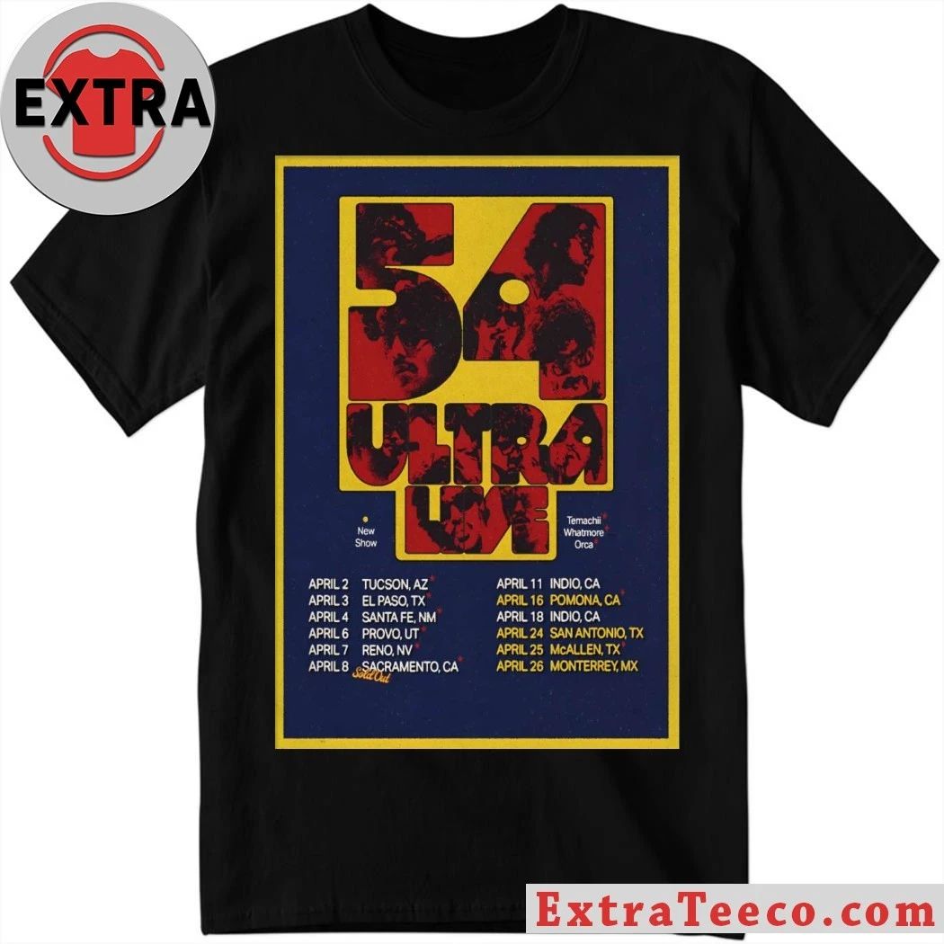 Poster 54ultra April Tour 2026 Shirt Unisex T-shirt, Sweatshirt, Hoodie, Long Sleeve Tee - T-Shirt, Sweatshirt, Hoodie