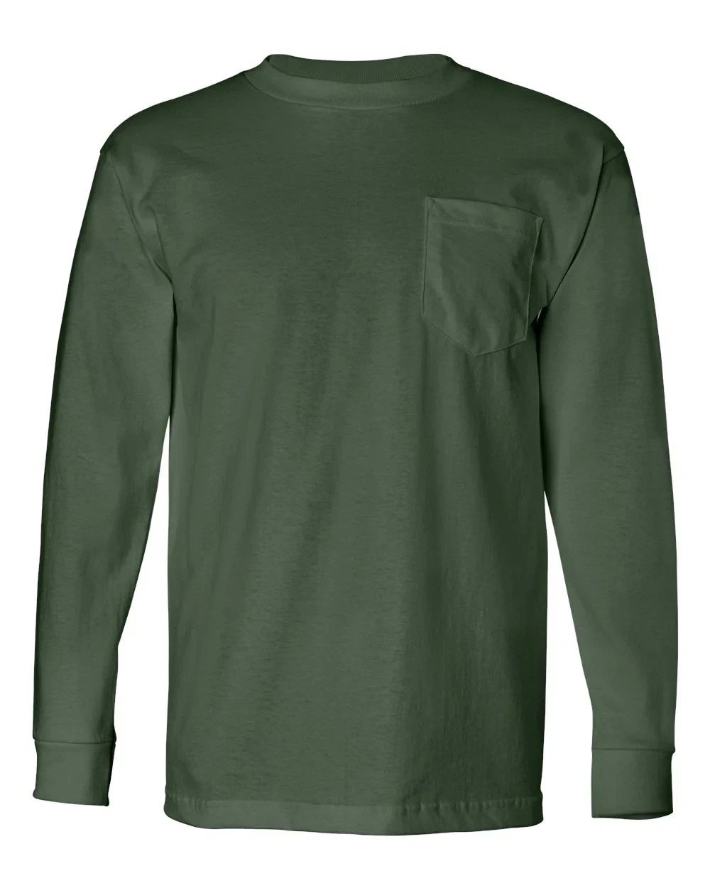 Bayside - 8100 USA-Made Long Sleeve Pocket T-Shirt - 2XL Unisex T-shirt, Sweatshirt, Hoodie, Long Sleeve Tee - T-Shirt, Sweatshirt, Hoodie