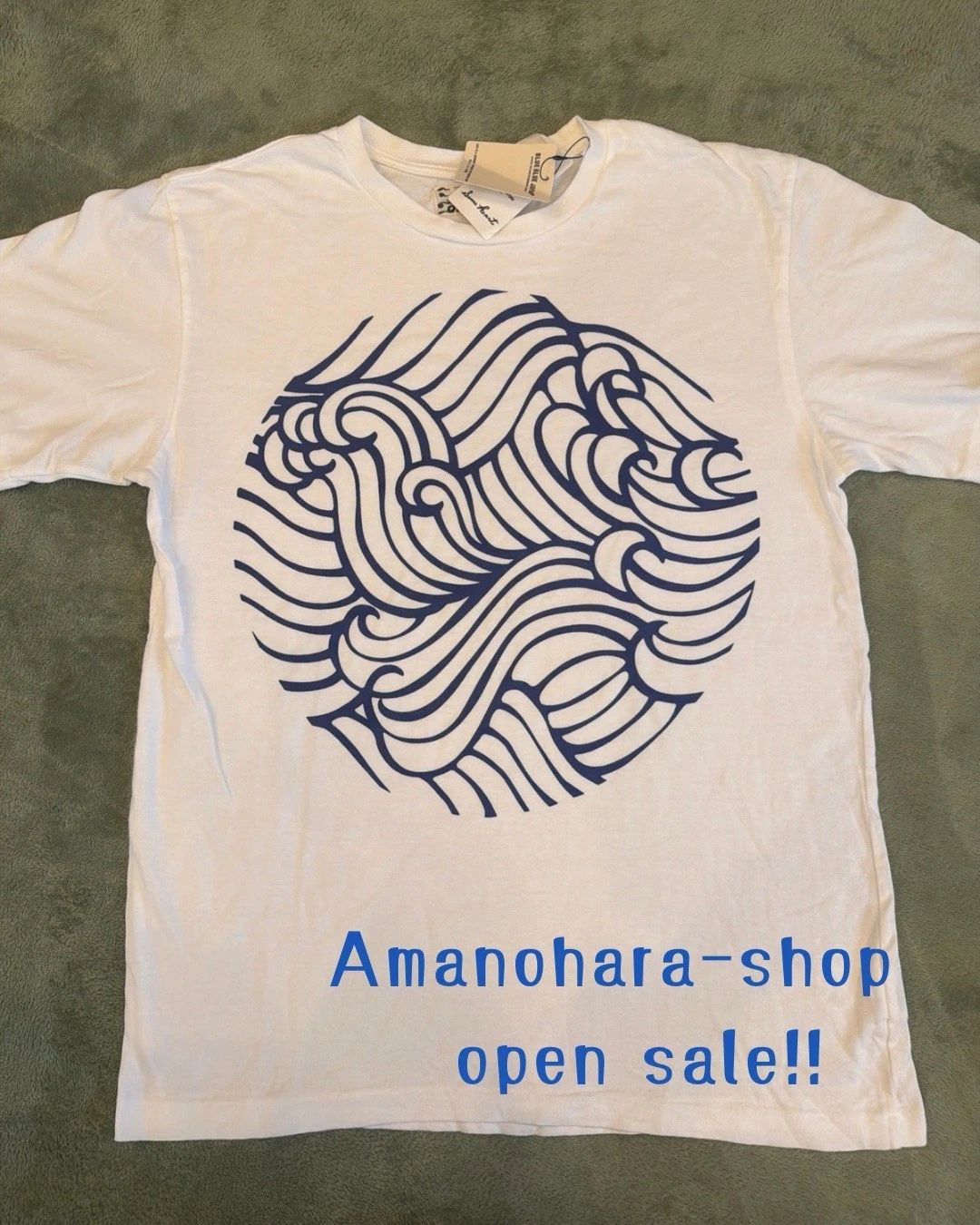 BLUE BLUE JAPAN T-Shirt Size 3 Indigo Blue Traditional Japanese Pattern New Unisex T-shirt, Sweatshirt, Hoodie, Long Sleeve Tee - T-Shirt, Sweatshirt, Hoodie