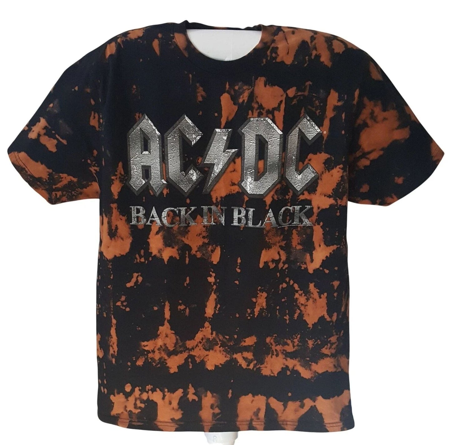 AC DC Custom Bleached Vintage Inspired Tee Shirt Rock Band Unisex LARGE Unisex T-shirt, Sweatshirt, Hoodie, Long Sleeve Tee - T-Shirt, Sweatshirt, Hoodie