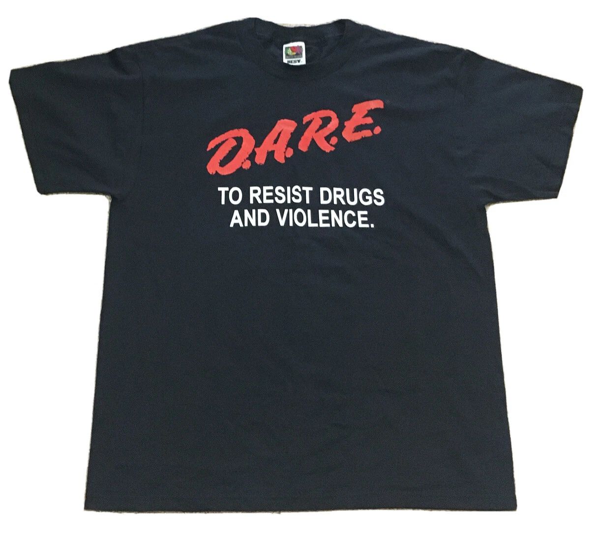 Vintage DARE To Resist Drugs And Violence FOTL Best T-Shirt Black Large NWOT Unisex T-shirt, Sweatshirt, Hoodie, Long Sleeve Tee - T-Shirt, Sweatshirt, Hoodie