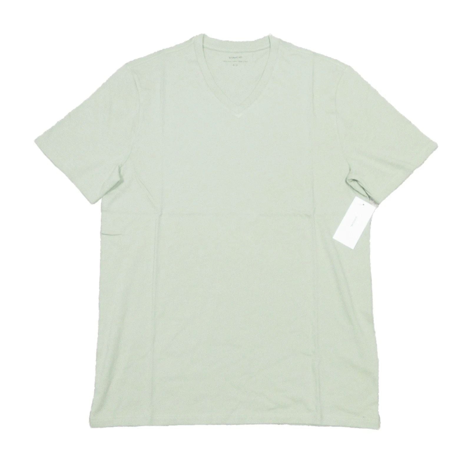 Vince Men's Dried Cactus Green Pima Cotton V-Neck Short Sleeve T-Shirt Unisex T-shirt, Sweatshirt, Hoodie, Long Sleeve Tee - T-Shirt, Sweatshirt, Hoodie