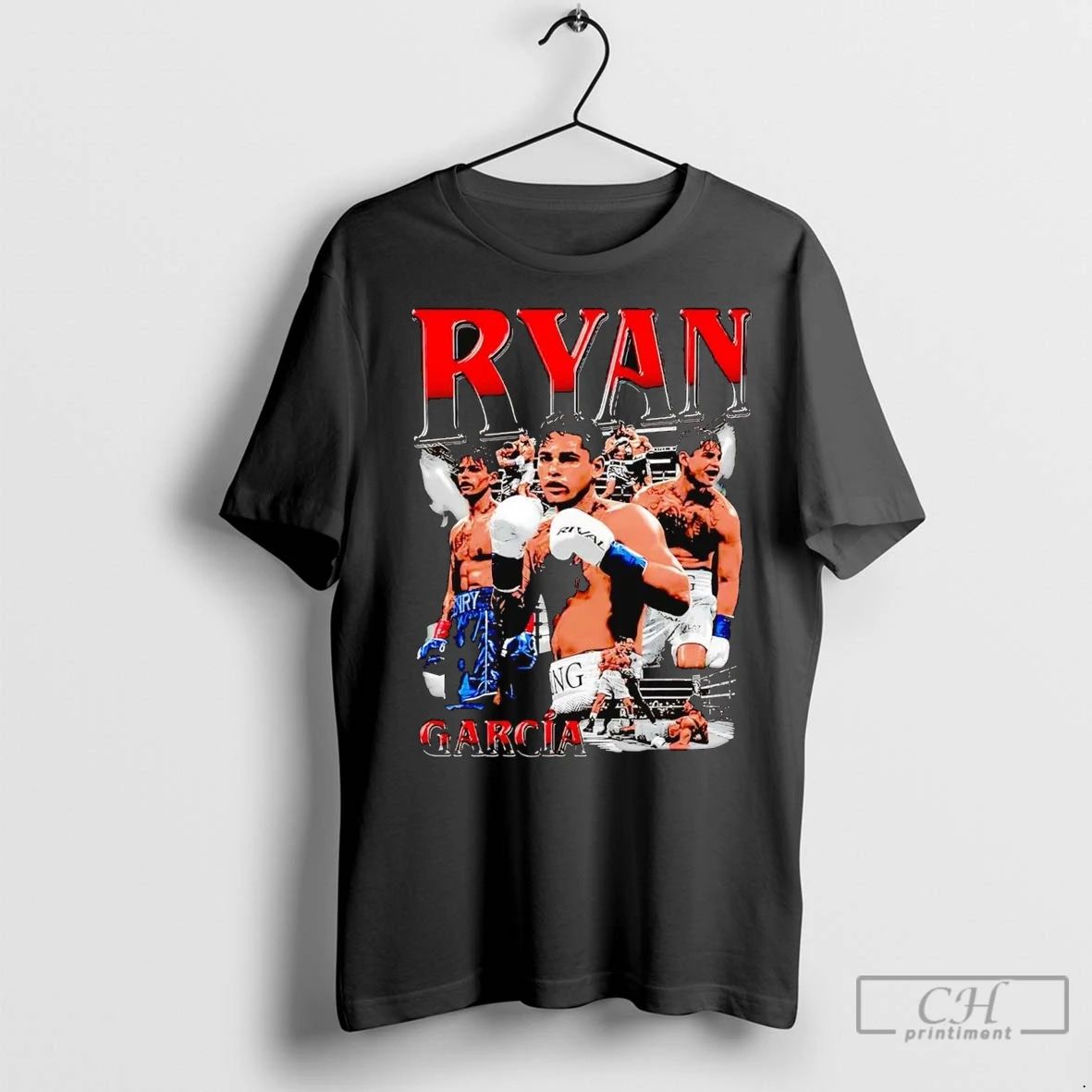 Premium Ryan Garcia Picture Collage 2 Sided Unisex T-shirt, Sweatshirt, Hoodie, Long Sleeve Tee - T-Shirt, Sweatshirt, Hoodie