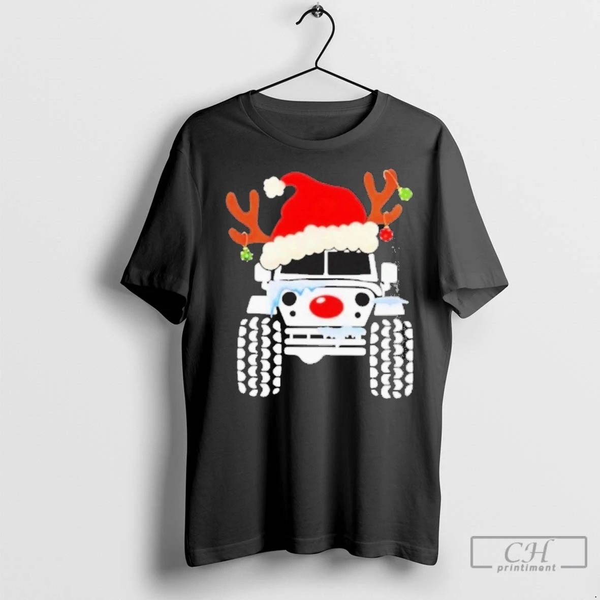 Premium Truck Snow Hat Christmas 2024 Black Unisex T-shirt, Sweatshirt, Hoodie, Long Sleeve Tee - T-Shirt, Sweatshirt, Hoodie