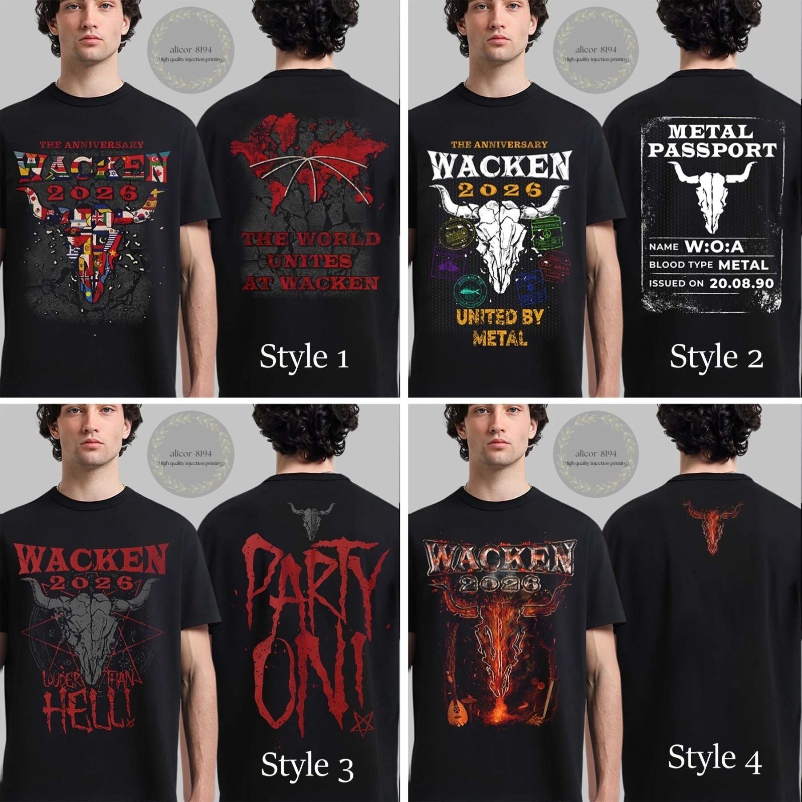 Wacken Open Air 2026 T Shirt Unisex T-shirt, Sweatshirt, Hoodie, Long Sleeve Tee - T-Shirt, Sweatshirt, Hoodie
