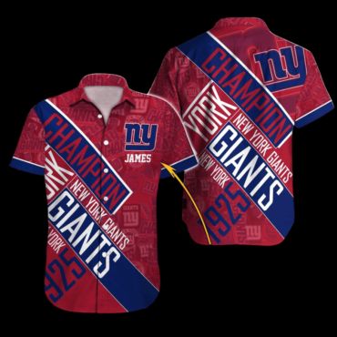 Personalized New York Giants Champion Spirit Hawaiian Shirt Unisex T-shirt, Sweatshirt, Hoodie, Long Sleeve Tee - T-Shirt, Sweatshirt, Hoodie