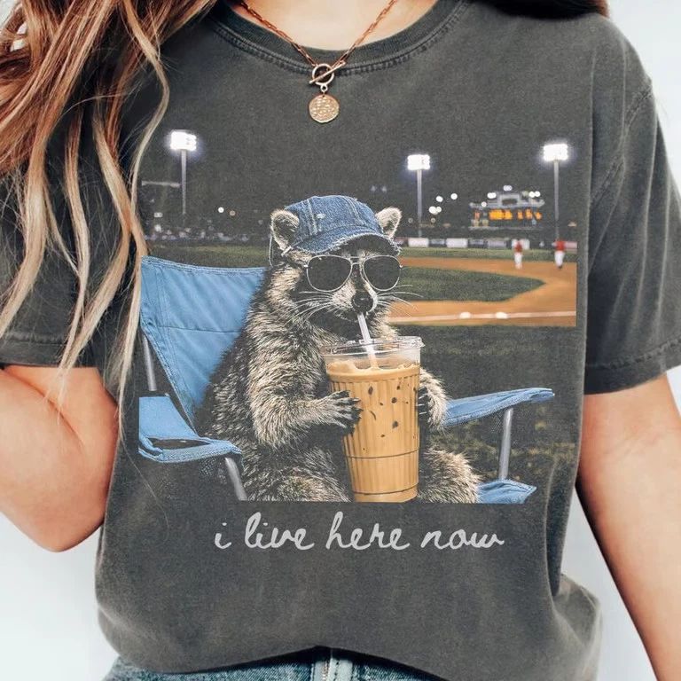 Racoon Funny Ballfield Shirt, Baseball Mama Style Shirt, Softball Shirt, Travel Unisex T-shirt, Sweatshirt, Hoodie, Long Sleeve Tee - T-Shirt, Sweatshirt, Hoodie