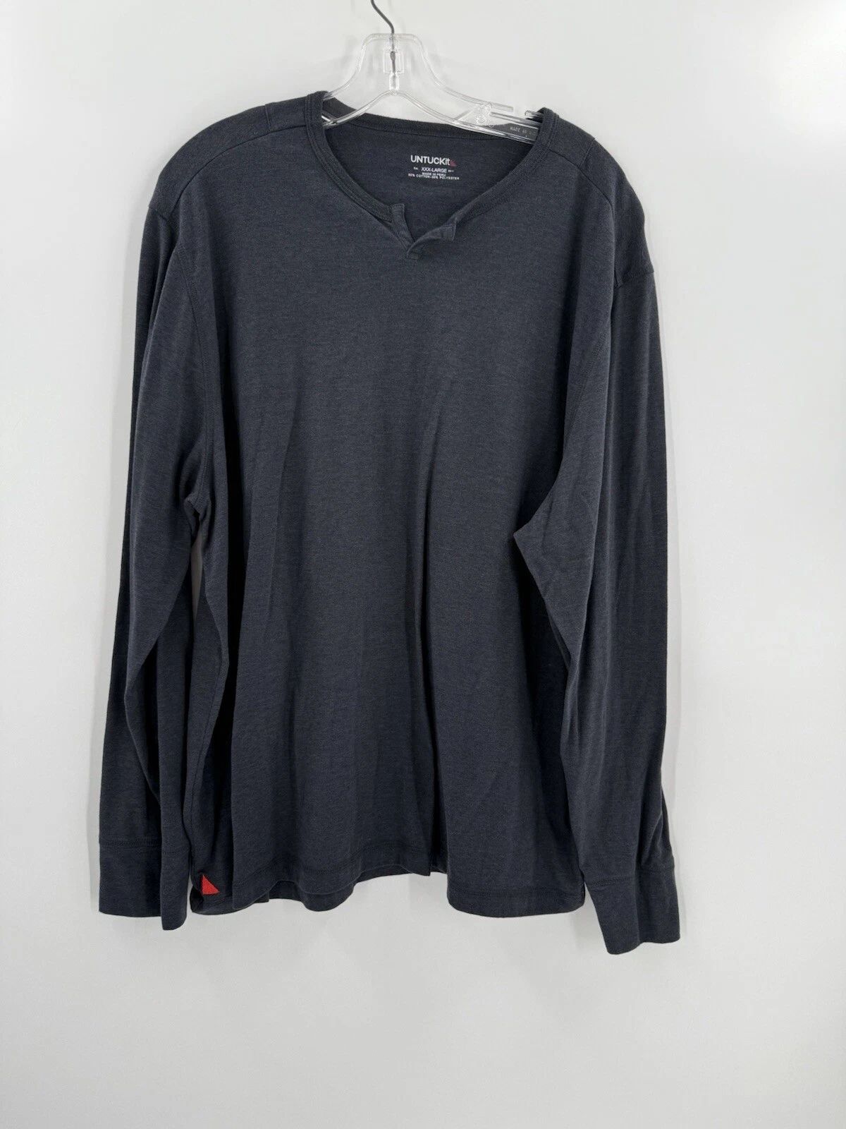 UNTUCKit Eco-Soft Long Sleeve Basic T-Shirt Gray Size XXXLARGE Long Sleeve Unisex T-shirt, Sweatshirt, Hoodie, Long Sleeve Tee - T-Shirt, Sweatshirt, Hoodie