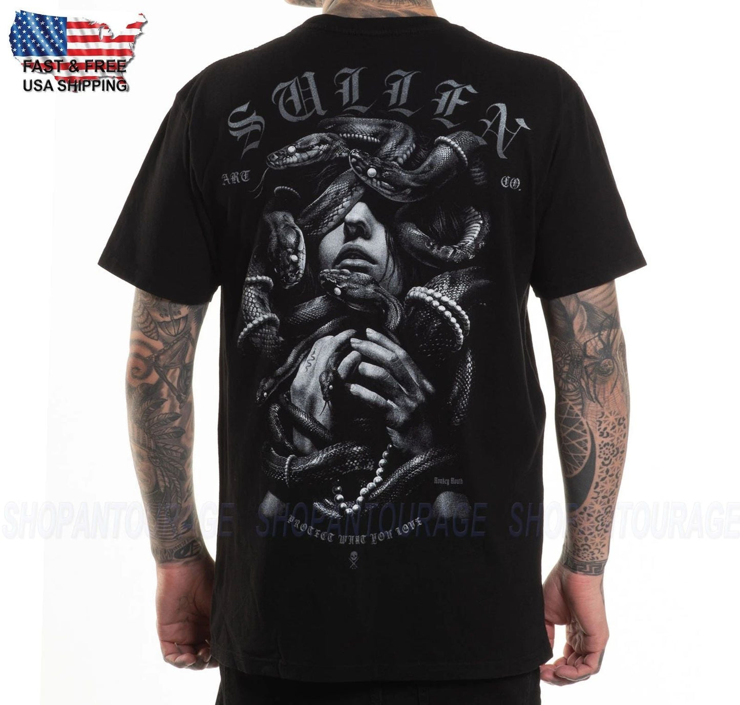 Sullen Art Collective Snake Eyes Premium SCM6878 T-Shirt Per Uomo Unisex T-shirt, Sweatshirt, Hoodie, Long Sleeve Tee - T-Shirt, Sweatshirt, Hoodie
