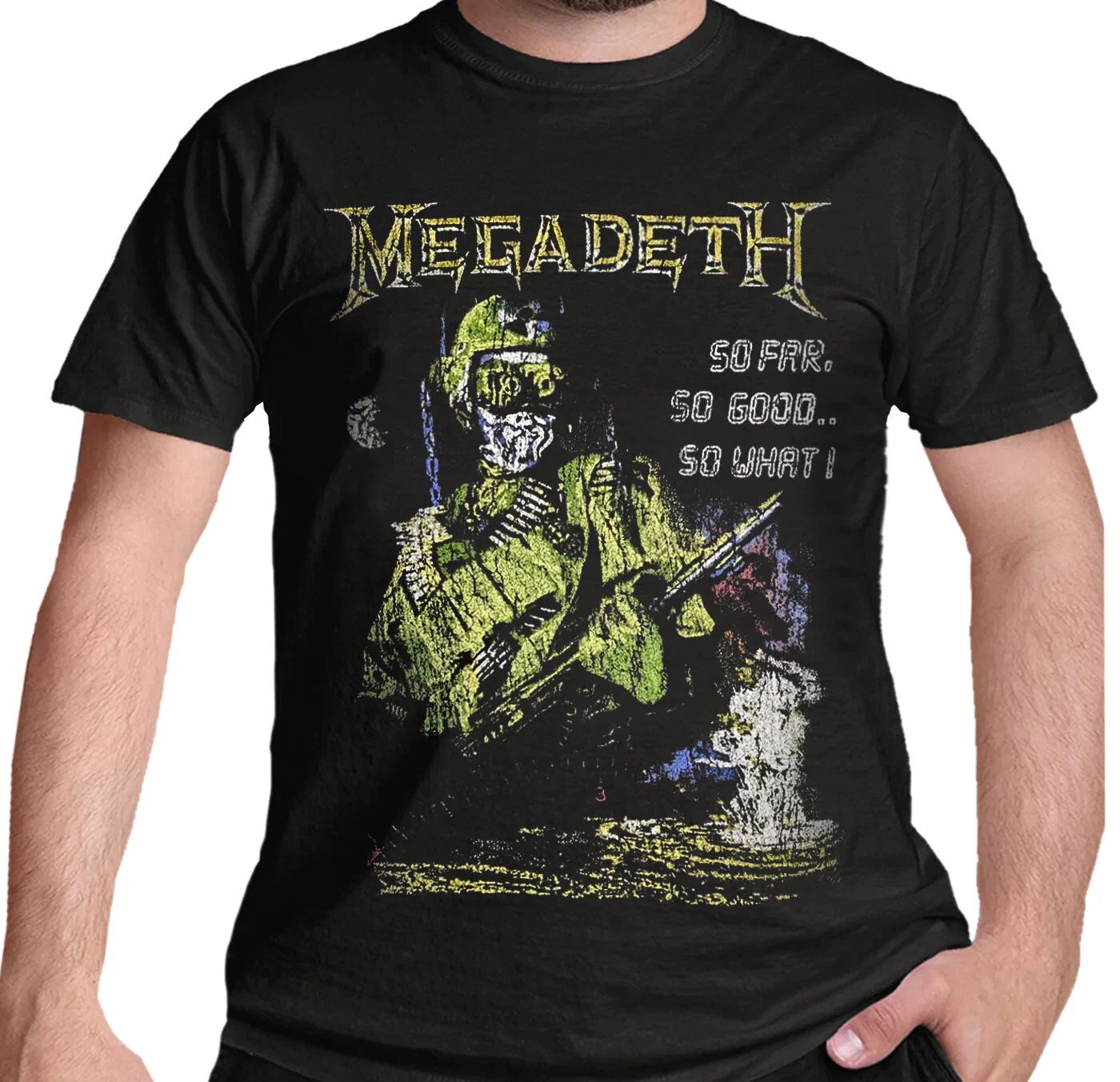 Official Megadeth T Shirt So Far So Good So What Explosion Black New S To XXL Unisex T-shirt, Sweatshirt, Hoodie, Long Sleeve Tee - T-Shirt, Sweatshirt, Hoodie