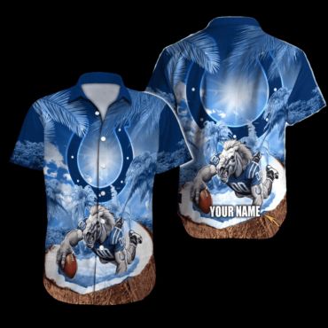 Personalized Indianapolis Colts Ocean Rush Hawaiian Shirt Unisex T-shirt, Sweatshirt, Hoodie, Long Sleeve Tee - T-Shirt, Sweatshirt, Hoodie