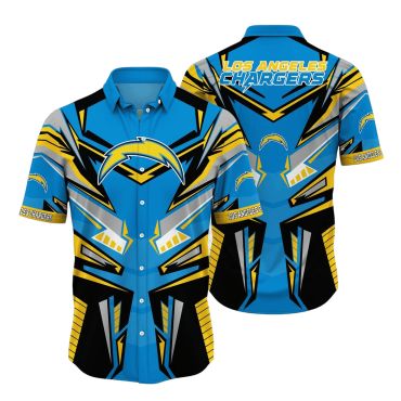 Los Angeles Chargers Thunder Strike Hawaiian Shirt Unisex T-shirt, Sweatshirt, Hoodie, Long Sleeve Tee - T-Shirt, Sweatshirt, Hoodie