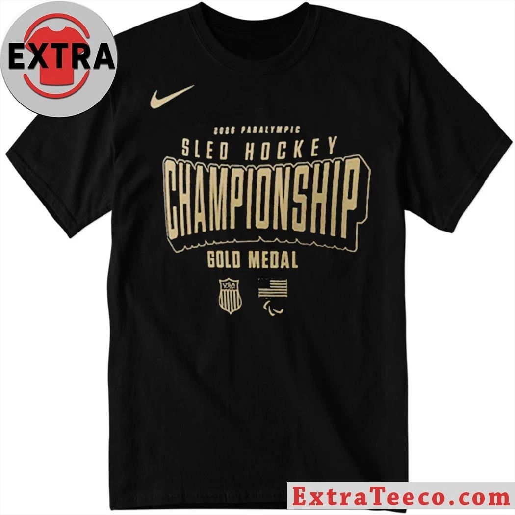 Original 2026 U. S. Paralympic Sled Hockey Team Championship Logo Shirt Unisex T-shirt, Sweatshirt, Hoodie, Long Sleeve Tee - T-Shirt, Sweatshirt, Hoodie