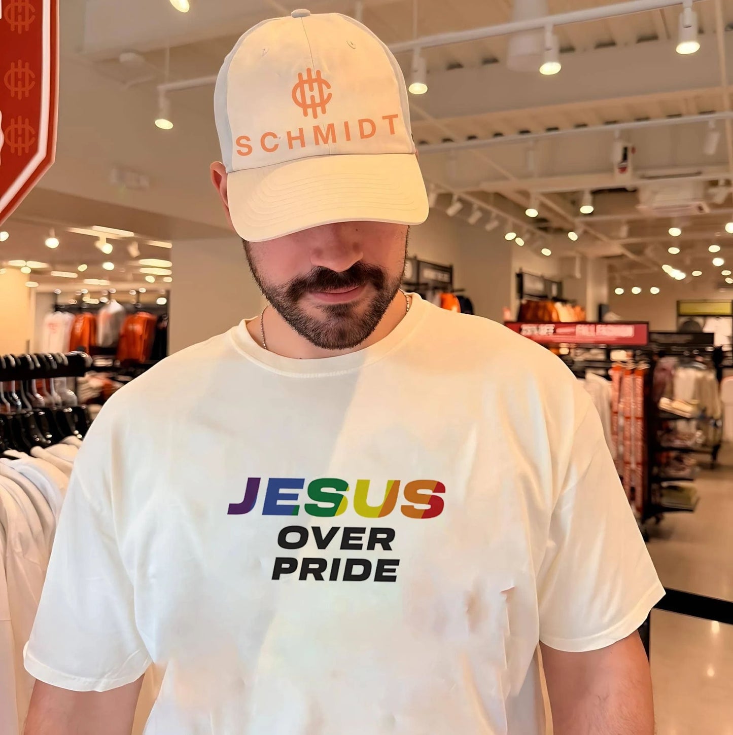 Jesus over Pride Christian Faith Religious shirt Unisex T-shirt, Sweatshirt, Hoodie, Long Sleeve Tee - T-Shirt, Sweatshirt, Hoodie
