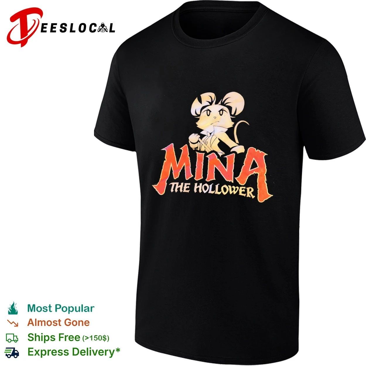 Mina the Hollower video game pixel art T-shirt Unisex T-shirt, Sweatshirt, Hoodie, Long Sleeve Tee - T-Shirt, Sweatshirt, Hoodie