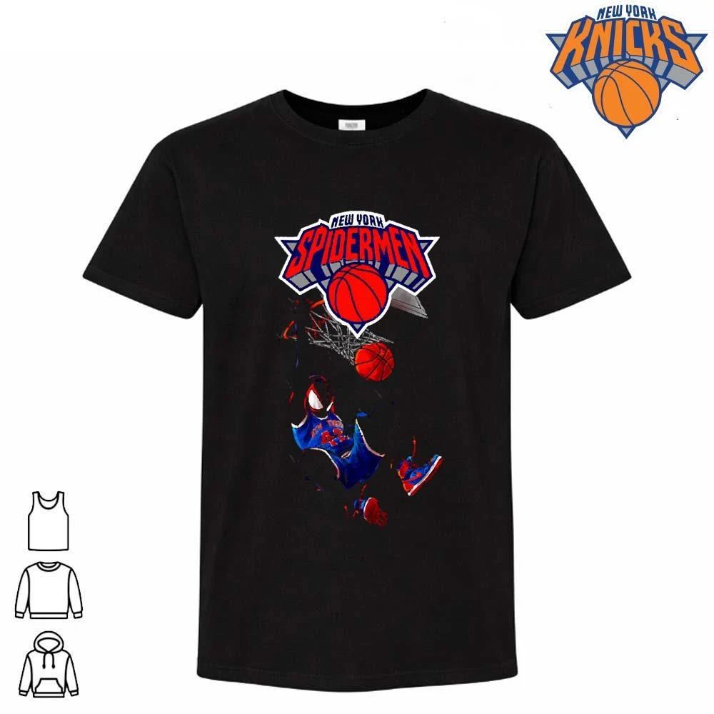 New York Spidermen Miles Morales Basketball Dunk Graphic Shirt Unisex T-shirt, Sweatshirt, Hoodie, Long Sleeve Tee - T-Shirt, Sweatshirt, Hoodie