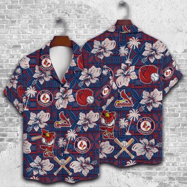 St. Louis Cardinals Tropical Ballpark Hawaiian Shirt Unisex T-shirt, Sweatshirt, Hoodie, Long Sleeve Tee - T-Shirt, Sweatshirt, Hoodie