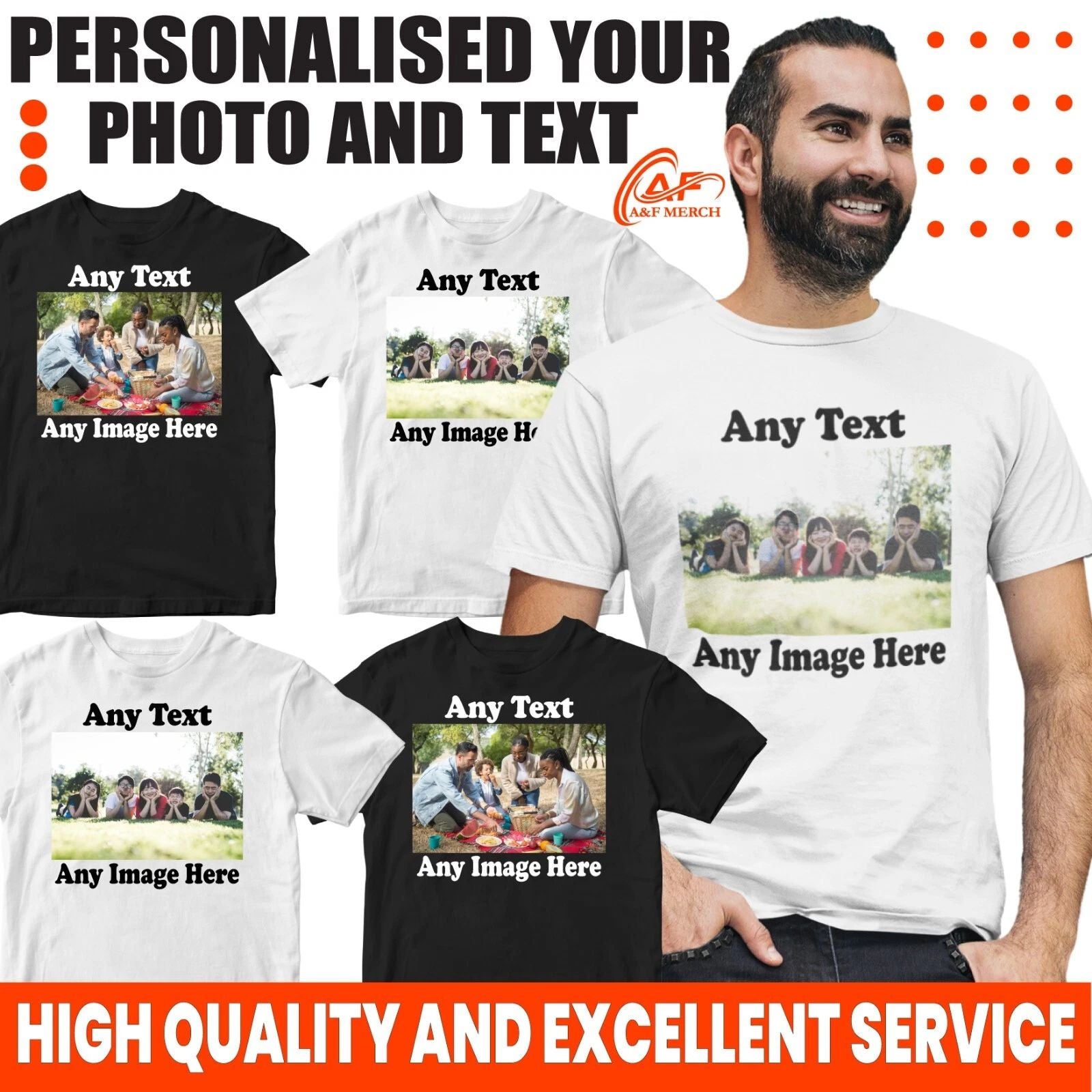Personalised Custom Your Image Photo picture Text logo T-shirt  Casual Gifts Unisex T-shirt, Sweatshirt, Hoodie, Long Sleeve Tee - T-Shirt, Sweatshirt, Hoodie