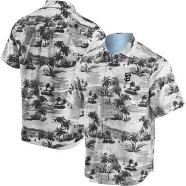 San Francisco Giants Monochrome Palm Hawaiian Shirt Unisex T-shirt, Sweatshirt, Hoodie, Long Sleeve Tee - T-Shirt, Sweatshirt, Hoodie
