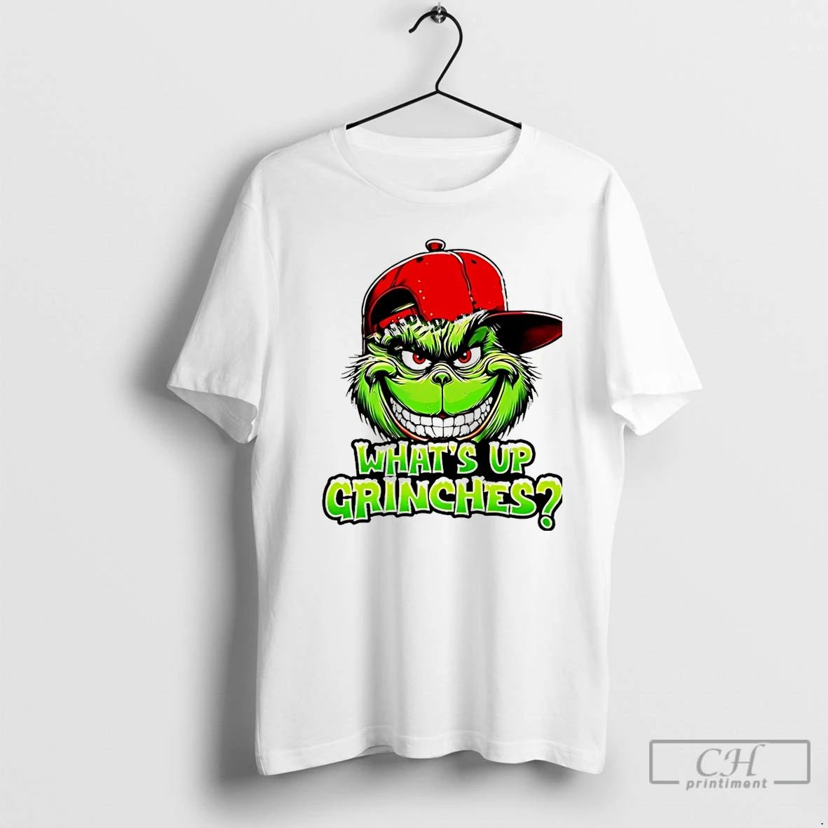 Premium Whats Up Grinches Grinch With Hat Christmas Christmas T Shirts Unisex T-shirt, Sweatshirt, Hoodie, Long Sleeve Tee - T-Shirt, Sweatshirt, Hoodie