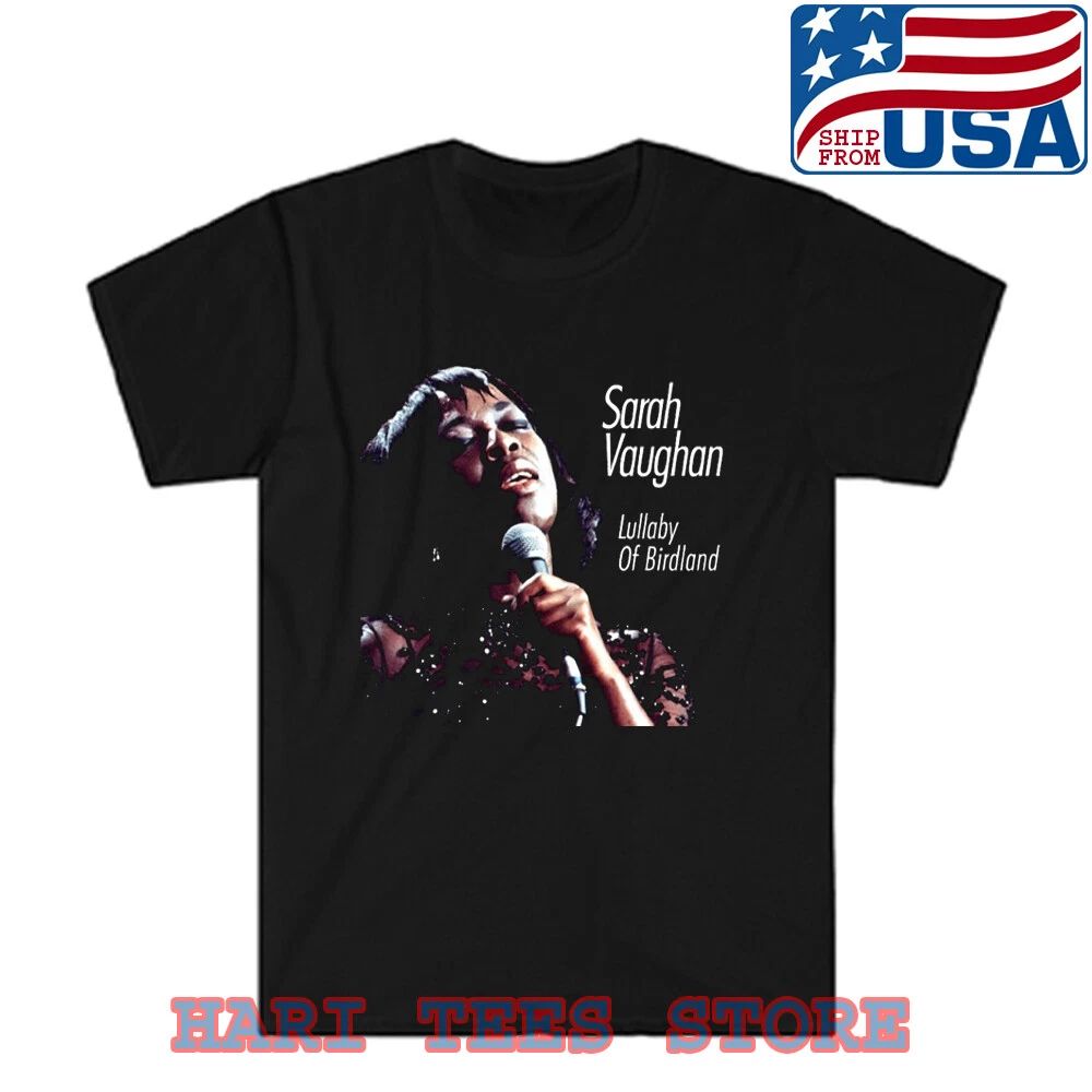 Sarah Vaughan Men's Black Size S to 5XL Unisex T-shirt, Sweatshirt, Hoodie, Long Sleeve Tee - T-Shirt, Sweatshirt, Hoodie
