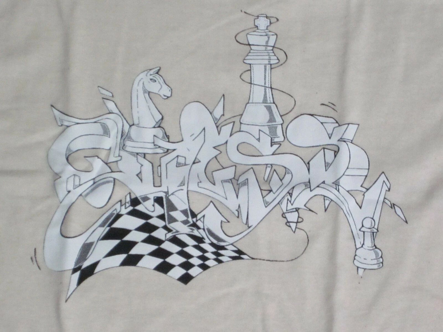 CHESS Graphic T shirt Tee King Knight Pawn Board abstraction wild letters Unisex T-shirt, Sweatshirt, Hoodie, Long Sleeve Tee - T-Shirt, Sweatshirt, Hoodie