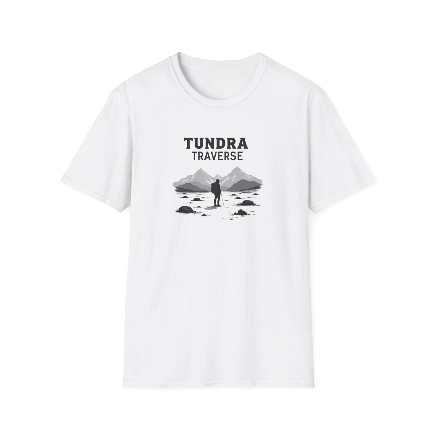 Tundra Traverse - Solitude | Hiking graphic tee Unisex T-shirt, Sweatshirt, Hoodie, Long Sleeve Tee - T-Shirt, Sweatshirt, Hoodie