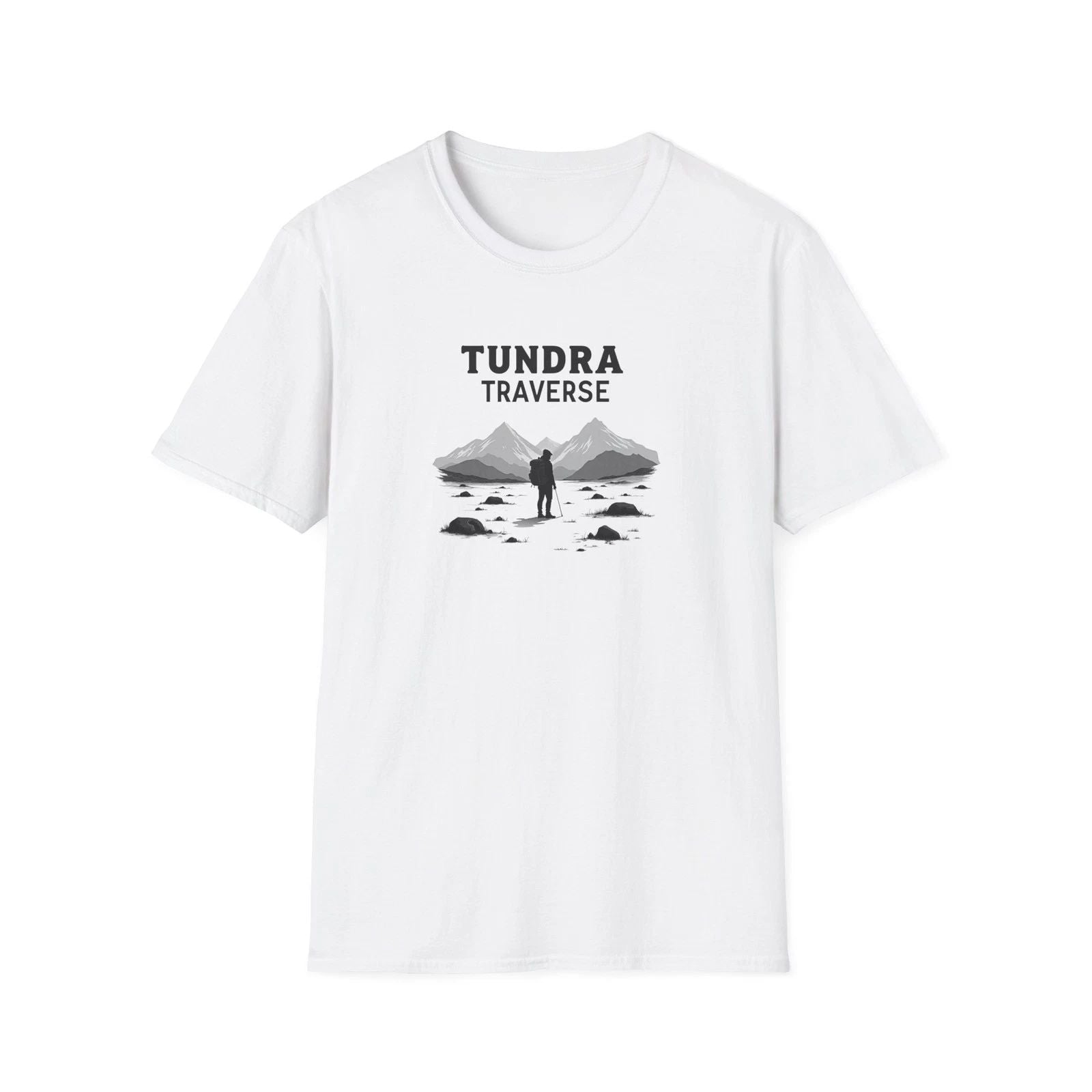 Tundra Traverse - Solitude | Hiking graphic tee Unisex T-shirt, Sweatshirt, Hoodie, Long Sleeve Tee - T-Shirt, Sweatshirt, Hoodie