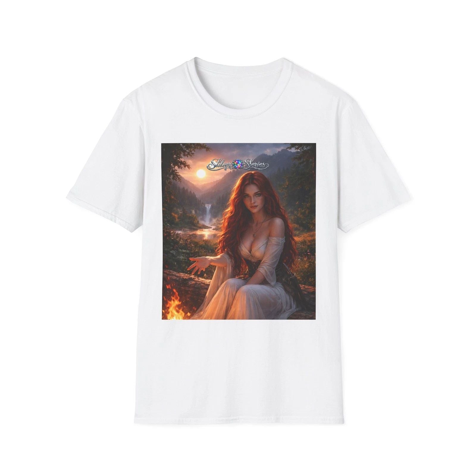 Rose Character Art Tshirt | Silver Series Unisex T-shirt, Sweatshirt, Hoodie, Long Sleeve Tee - T-Shirt, Sweatshirt, Hoodie