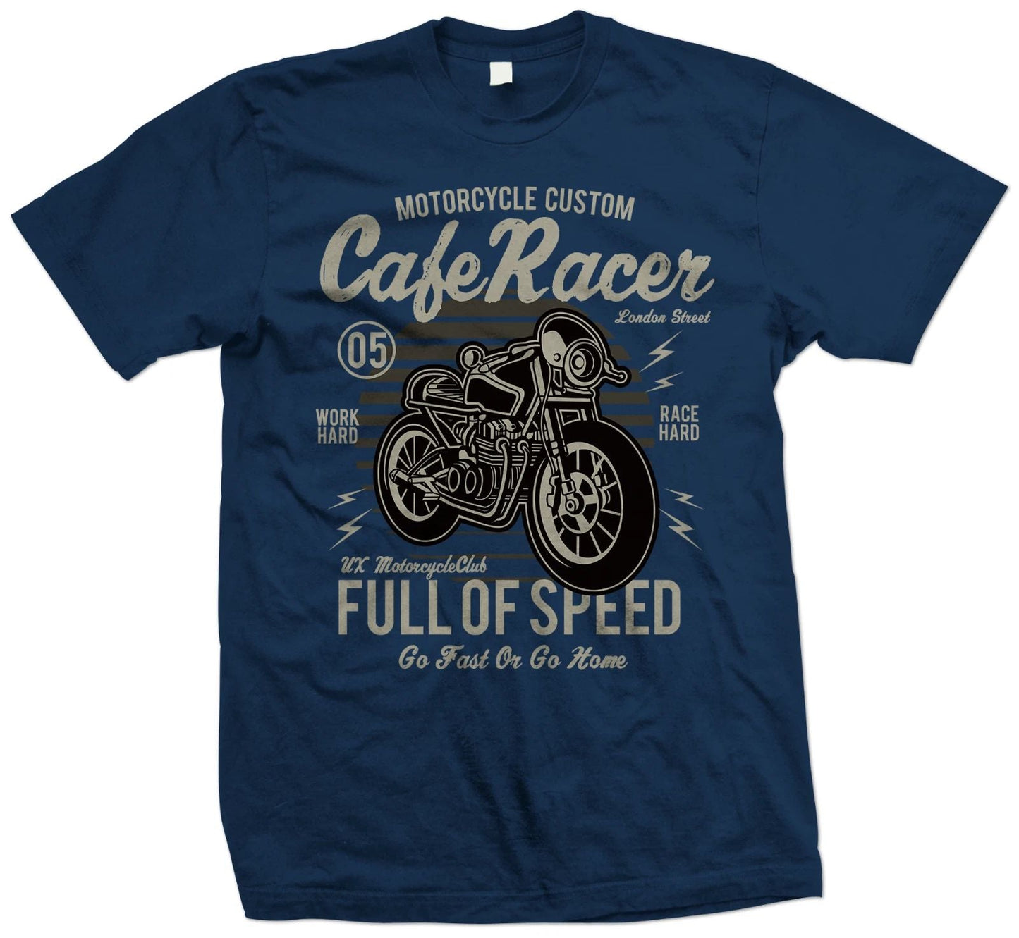Cafe Racer Custom Motorcycle T Shirt - Go Fast or Go Home - Biker T Shirt Unisex T-shirt, Sweatshirt, Hoodie, Long Sleeve Tee - T-Shirt, Sweatshirt, Hoodie