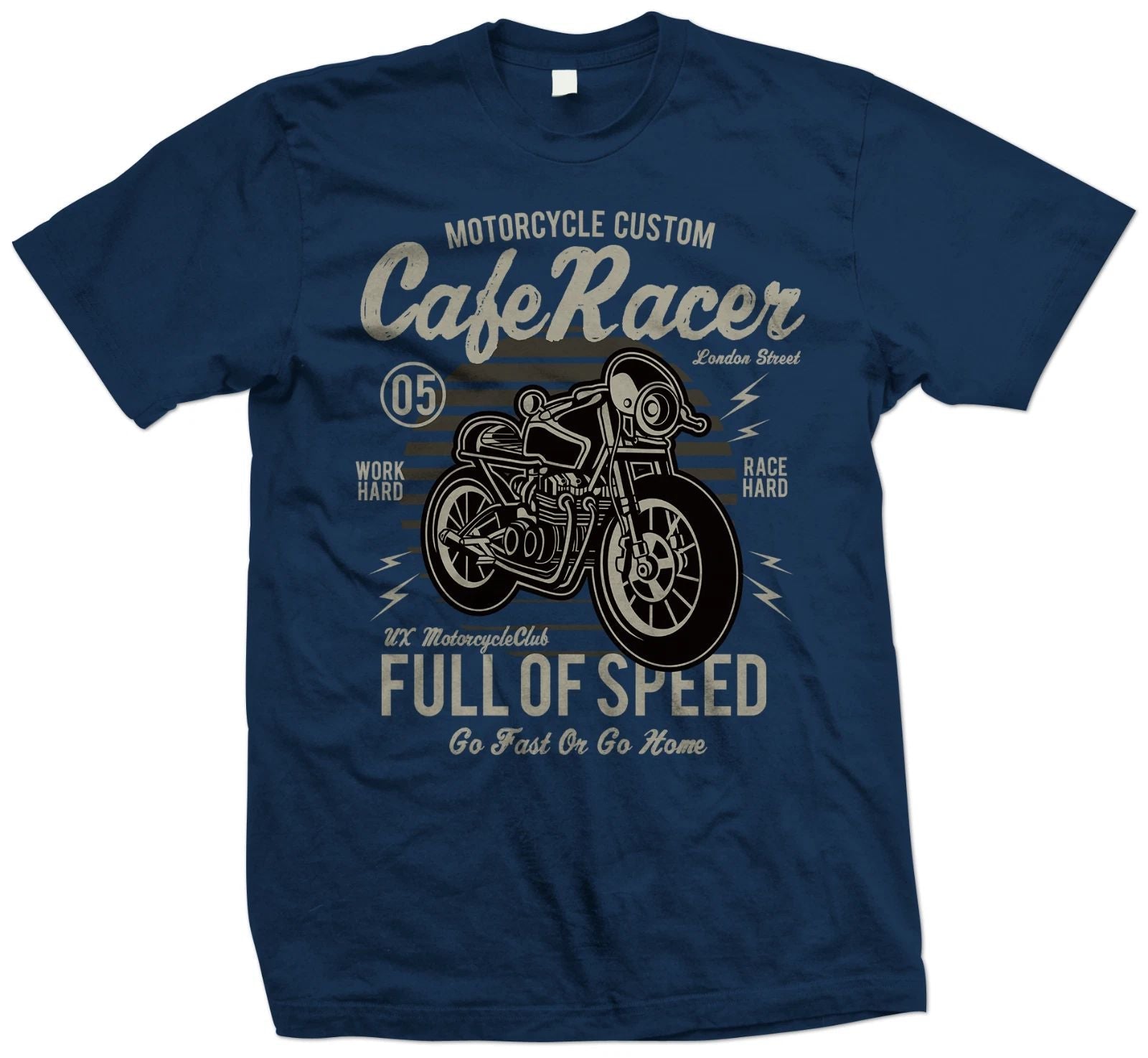 Cafe Racer Custom Motorcycle T Shirt - Go Fast or Go Home - Biker T Shirt Unisex T-shirt, Sweatshirt, Hoodie, Long Sleeve Tee - T-Shirt, Sweatshirt, Hoodie