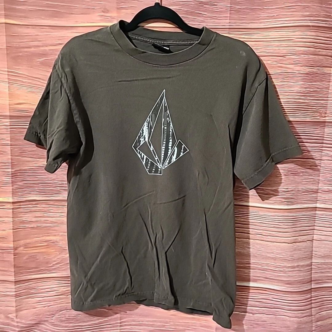 Vintage Volcom Brown Skateboard T Shirt, Men's Size Medium (Hole) Unisex T-shirt, Sweatshirt, Hoodie, Long Sleeve Tee - T-Shirt, Sweatshirt, Hoodie