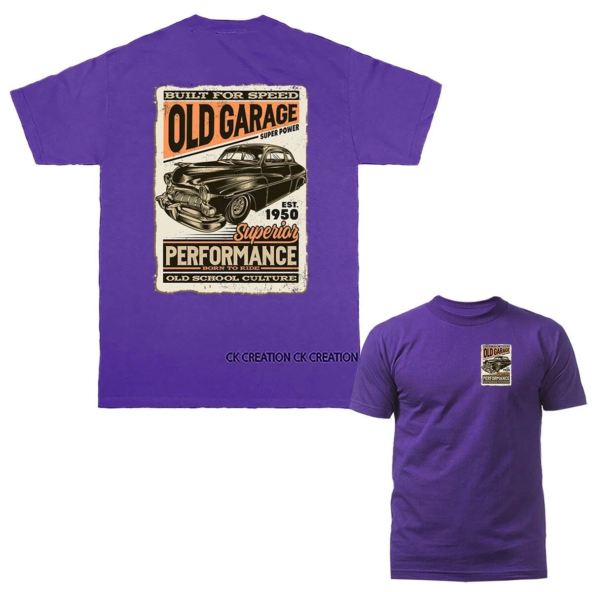 Old School Grage Hot Rod Custom Classic Vintage Car Automobile Graphic T-shirt Unisex T-shirt, Sweatshirt, Hoodie, Long Sleeve Tee - T-Shirt, Sweatshirt, Hoodie