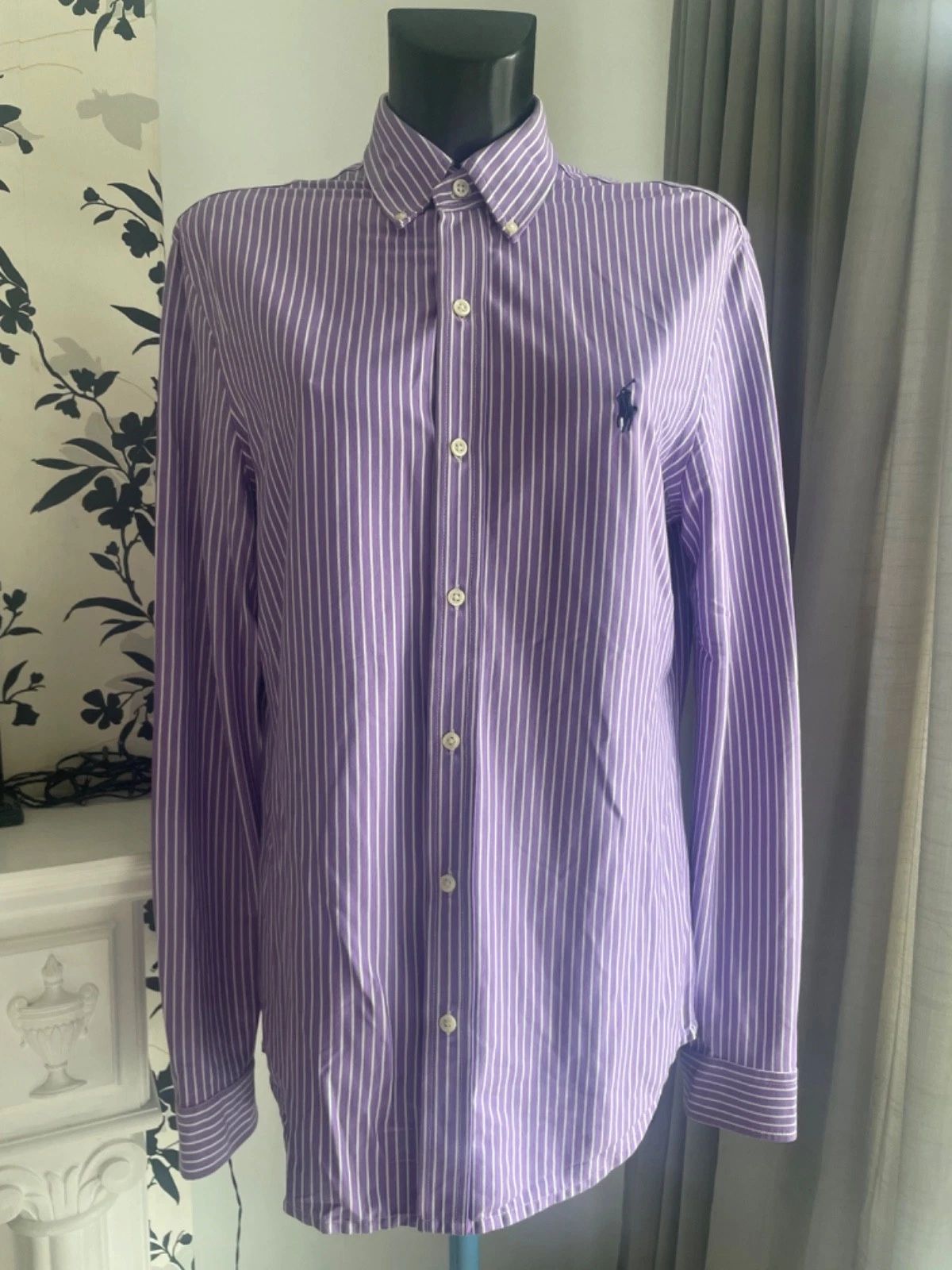 RALPH LAUREN / SHIRT / PURPLE-WHITE / SIZE S / RRP 120 Unisex T-shirt, Sweatshirt, Hoodie, Long Sleeve Tee - T-Shirt, Sweatshirt, Hoodie
