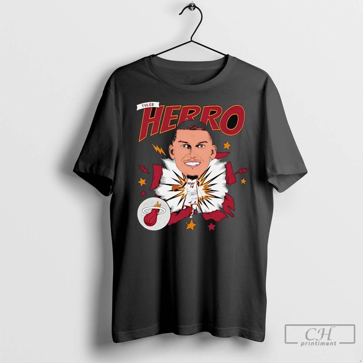 Premium Tyler Herro Caricature Miami Heat Unisex T-shirt, Sweatshirt, Hoodie, Long Sleeve Tee - T-Shirt, Sweatshirt, Hoodie