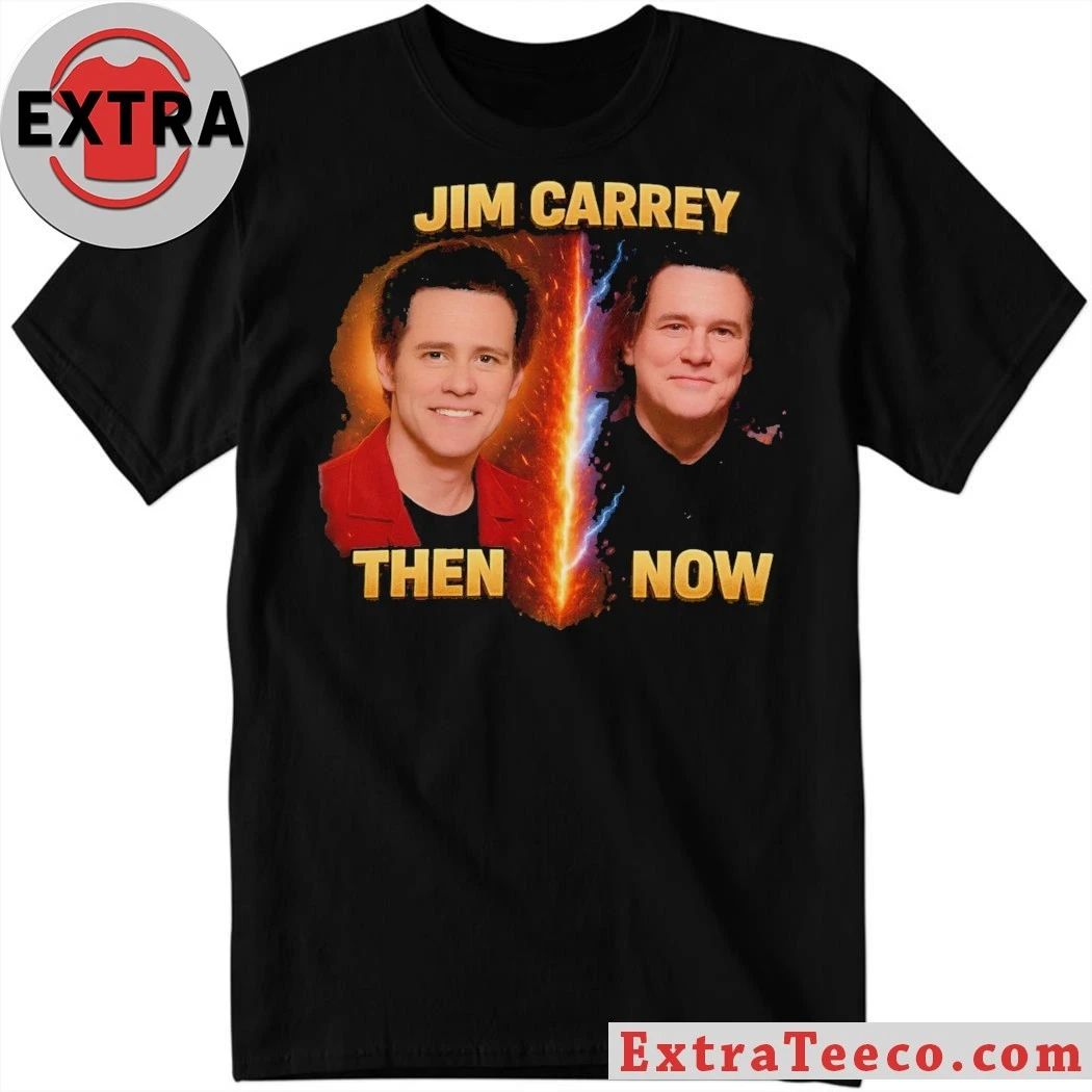 Original Jim Carrey Clone Theory T-Shirt  Then vs Now Conspiracy Graphic Tee Unisex T-shirt, Sweatshirt, Hoodie, Long Sleeve Tee - T-Shirt, Sweatshirt, Hoodie