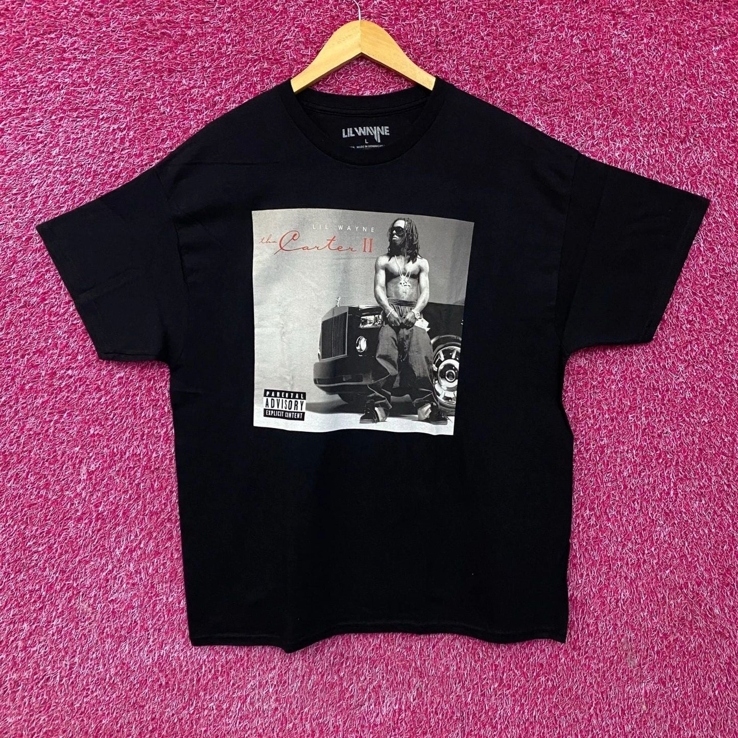 Lil Wayne The Carter II Album Cover Art T-Shirt Large Unisex T-shirt, Sweatshirt, Hoodie, Long Sleeve Tee - T-Shirt, Sweatshirt, Hoodie