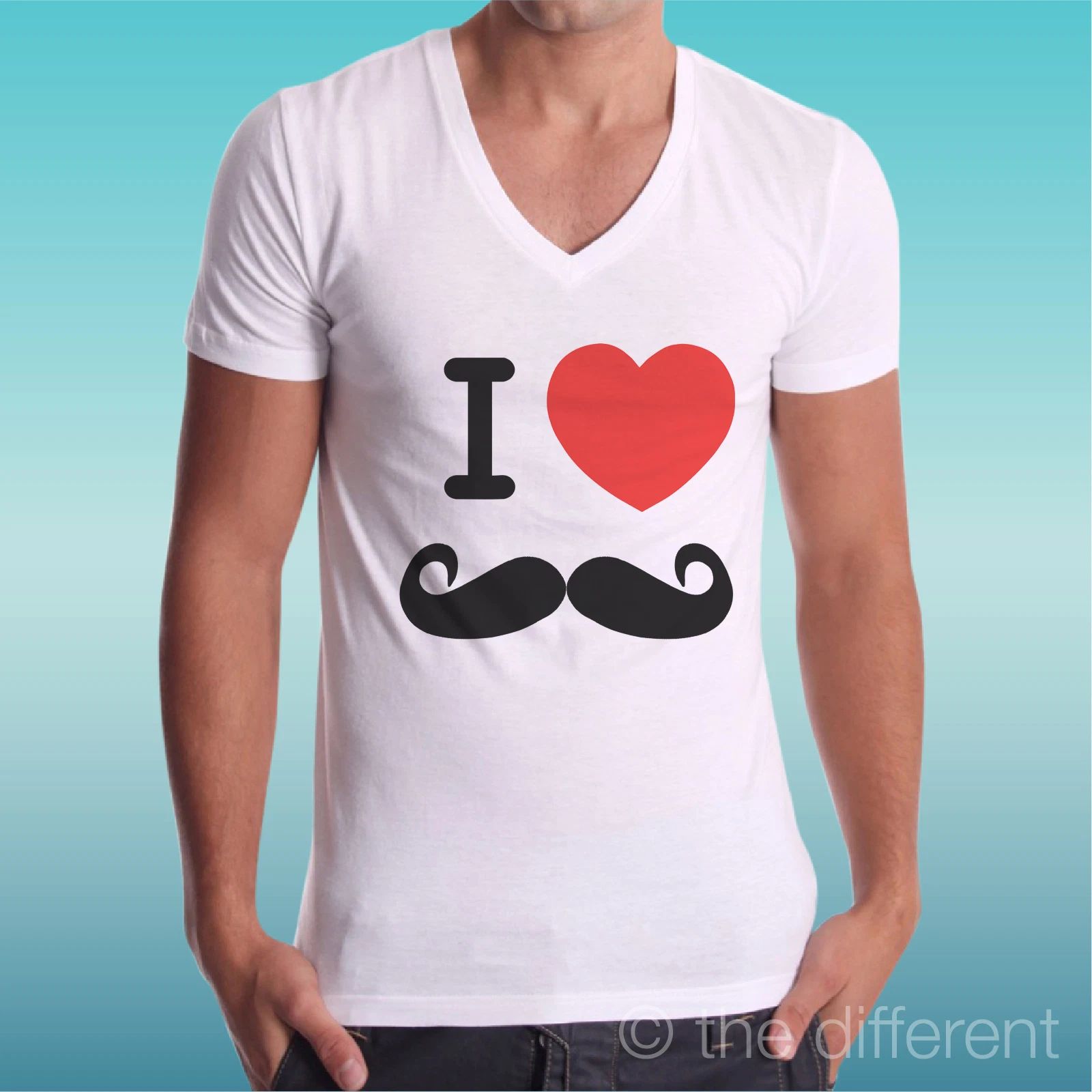 T-shirt Man V Neck " I Love Mustaches Hook " Gift Idea Road To Happiness Unisex T-shirt, Sweatshirt, Hoodie, Long Sleeve Tee - T-Shirt, Sweatshirt, Hoodie