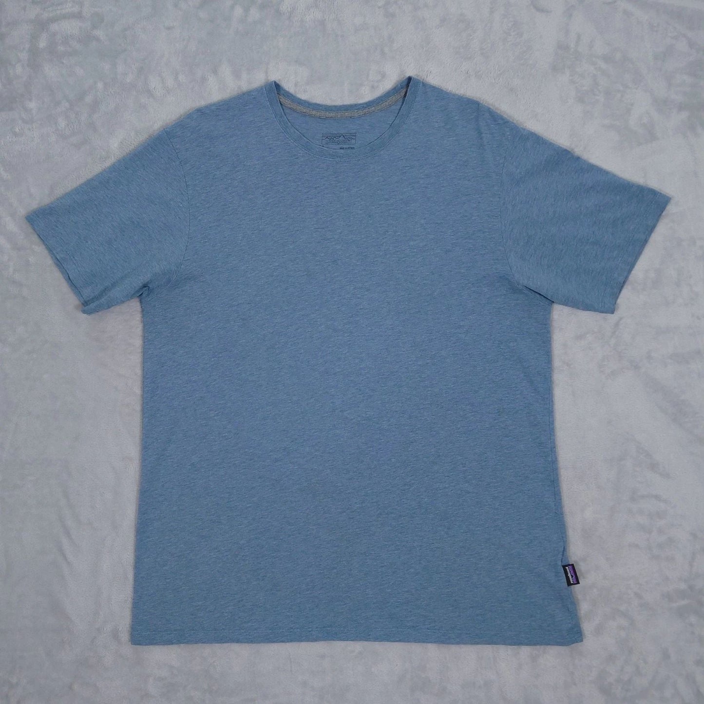 Patagonia T Shirt Mens M Organic Cotton Blue Short Sleeve 52440 Tee Heathered Unisex T-shirt, Sweatshirt, Hoodie, Long Sleeve Tee - T-Shirt, Sweatshirt, Hoodie