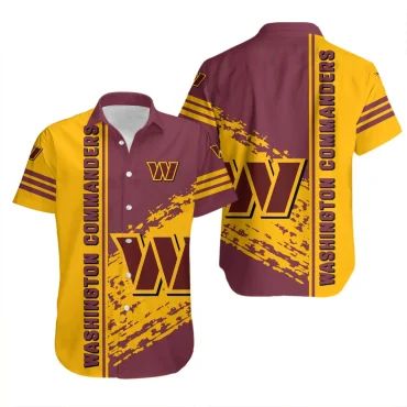 Washington Commanders Bold Streak Hawaiian Shirt Unisex T-shirt, Sweatshirt, Hoodie, Long Sleeve Tee - T-Shirt, Sweatshirt, Hoodie